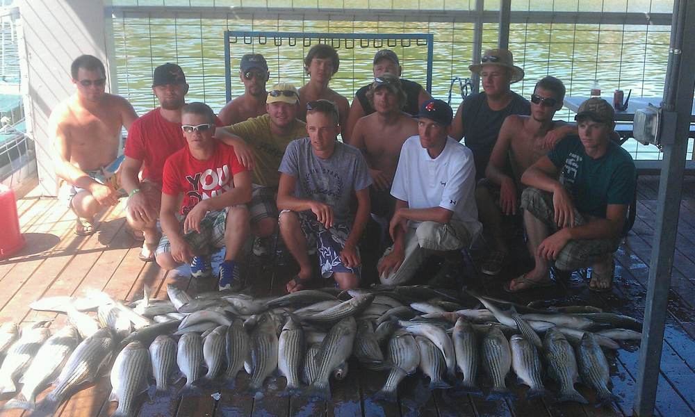 Lake Texoma Fishing Report, Striper Guide Justin Parker