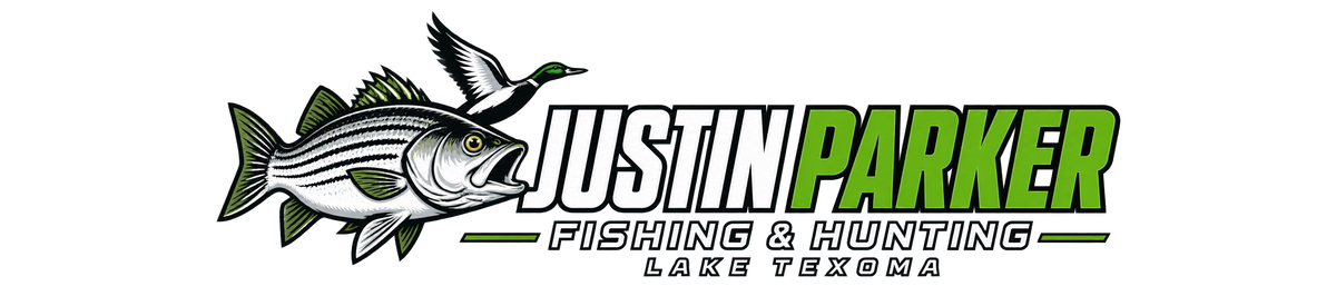 Lake Texoma fishing guide Justin Parker logo.